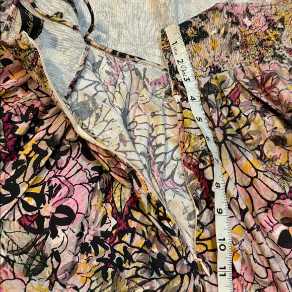Geisha Designs Anthropologie Jessamyn Floral Printed Zip Up Midi Dress - Picture 11 of 12